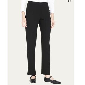 Lafayette 148 New York Bleecker Classic Straight Leg Black Dress Pants NWT